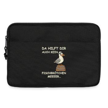 Drunk Hamburg Fish Market - Laptop bag 13" - black - Front