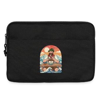 Weißwurst Alpen Kawaii Anime - Laptoptasche 13" - Schwarz - Vorne
