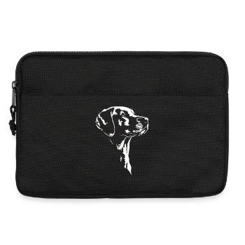 Chien Silhouette Broholmer Wilsigns - Sacoche pour ordinateur portable 13 pouces - noir - Devant