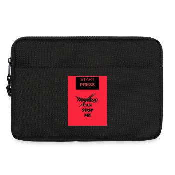 Start Press Nichts kann mich aufhalten - Laptoptasche 13" - Schwarz - Vorne