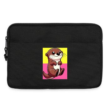 loutre - Sacoche pour ordinateur portable 13 pouces - noir - Devant