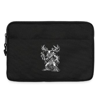 Leszy – the Slavic demon of the forest and wild nature - Laptop bag 13" - black - Front