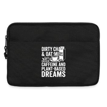Dirty Chai & Oat Milk Dreams - Laptoptasche 13" - Schwarz - Vorne