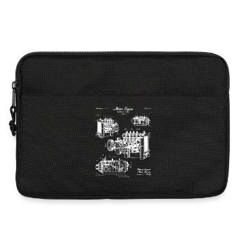 Vintage Engine Blueprint Art - Laptop bag 13" - black - Front