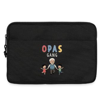 Opas Gang – Bester Opa mit Enkelkindern Design - Laptoptasche 13" - Schwarz - Vorne