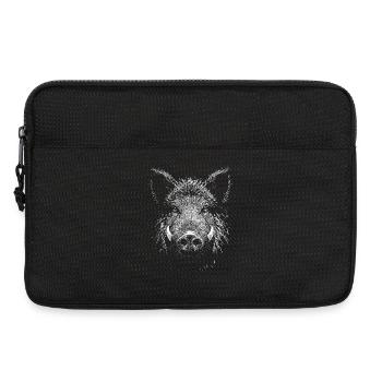Wild boar - Laptop bag 13" - black - Front