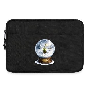Schneeglöckchen durchbricht den Winter  - Laptoptasche 13" - Schwarz - Vorne
