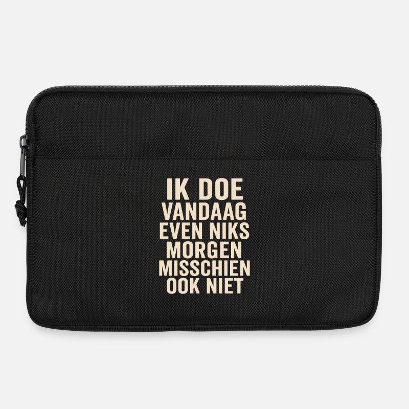 Heute nichts, vielleicht morgen - Laptoptasche 13" - Schwarz