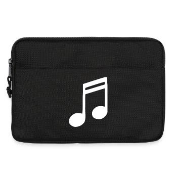 Note de musique Note de musique Blanche - Sacoche pour ordinateur portable 13 pouces - noir - Devant
