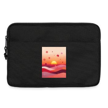 Sonnenuntergang am Meer - Laptoptasche 13" - Schwarz - Vorne