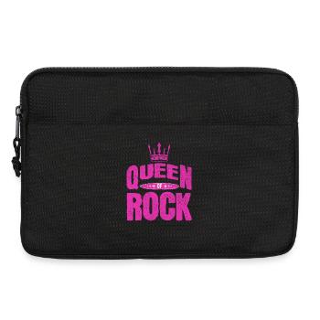 Queen of Rock – Pink Crown Design - Laptoptasche 13" - Schwarz - Vorne