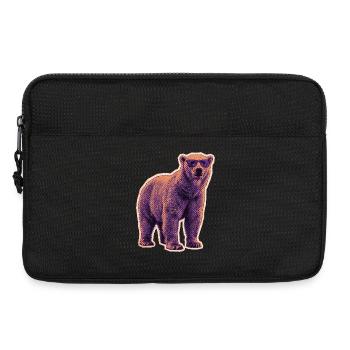 Lunettes de soleil d’été pour ours polaires - Sacoche pour ordinateur portable 13 pouces - noir - Devant