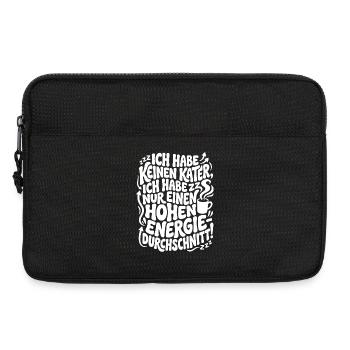Ich habe keinen Kater nur hohen Energielevel - Laptoptasche 13" - Schwarz - Vorne