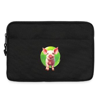 Un cochon - Sacoche pour ordinateur portable 13 pouces - noir - Devant