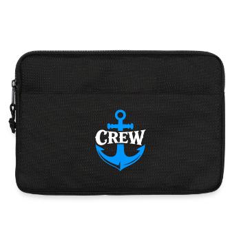 Anchor Crew Nautical Logo - Laptop bag 13" - black - Front