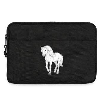 Weißes Pferd - Laptoptasche 13" - Schwarz - Vorne