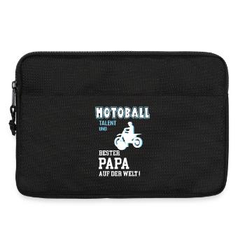 Motoball Bester Papa Vater Vatertag Geburtstag - Laptoptasche 13" - Schwarz - Vorne