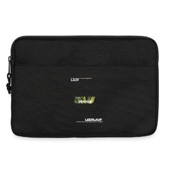 Decisions – Leaf Green Motif - Laptop bag 13" - black - Front