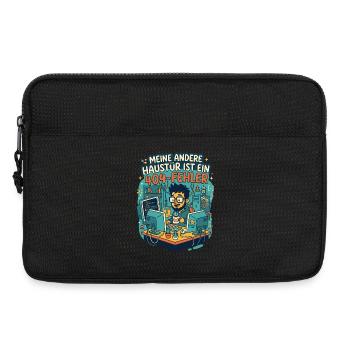 Programmierer 404 Fehler Humor - Laptoptasche 13" - Schwarz - Vorne
