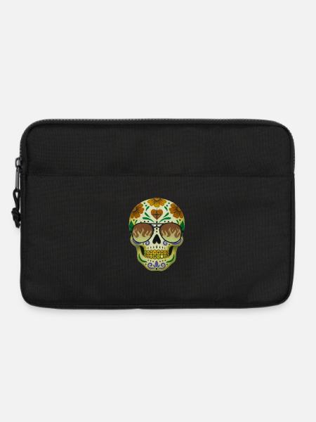 Cool skull t-shirt design. - Laptop bag 13" - black