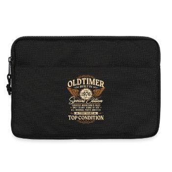Oldtimer 1976 Jahrgang Vintage Geburtstag Geschenk - Laptoptasche 13" - Schwarz - Vorne