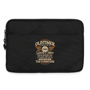 Oldtimer 1966 Jahrgang Vintage Geburtstag Geschenk - Laptoptasche 13" - Schwarz - Vorne