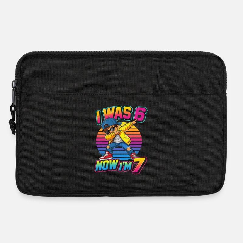 J'avais 6 ans, maintenant j'en ai 7 ! - Sacoche pour ordinateur portable 13 pouces - noir