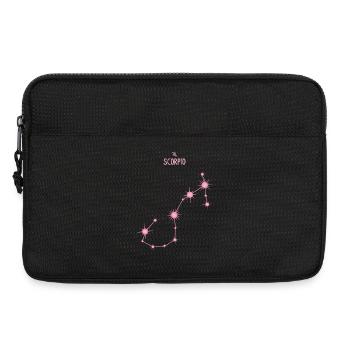 Scorpio Zodiac Sign Star Constellation Pastel Pink - Laptop bag 13" - black - Front
