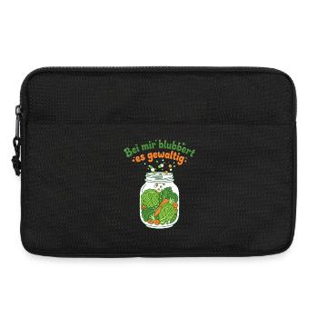 Fermentation Vegetable Mason Jar Bubbling - Laptop bag 13" - black - Front