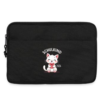 Schulkind 2026 Einschulung 2026 Schulanfang - Laptoptasche 13" - Schwarz - Vorne