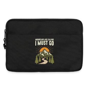 Mountains are calling, I have to go - Laptop bag 13" - black - Front