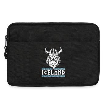 Island Viking Casque Nordique Odin Design - Sacoche pour ordinateur portable 13 pouces - noir - Devant