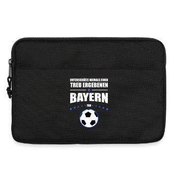 Treu ergebener Bayern Fan Geschenk | Vintage Look - Laptoptasche 13" - Schwarz - Vorne