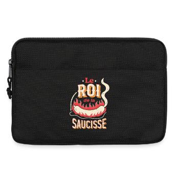 Le Roi de la Saucisse - Sacoche pour ordinateur portable 13 pouces - noir - Devant