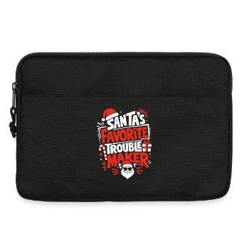 Santa's Favorite Trouble Maker - Laptop bag 13" - black - Front