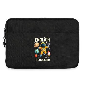 Schulkind 2026 Einschulung 2026 Schulanfang - Laptoptasche 13" - Schwarz - Vorne