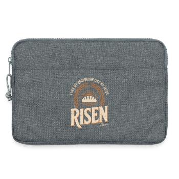 Logo de Sourdough Sunrise - Sacoche pour ordinateur portable 13 pouces - gris chiné - Devant