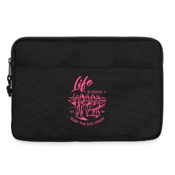 Life is good - Enjoy Life - Surf - Laptop bag 13" - black - Front