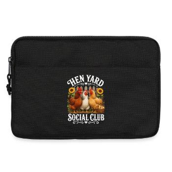 HEN YARD SOCIAL CLUB - Laptoptasche 13" - Schwarz - Vorne