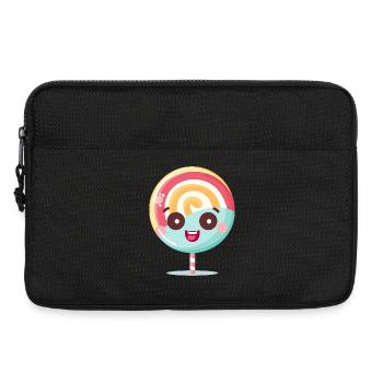 Motif mignon de charme sucette - Sacoche pour ordinateur portable 13 pouces - noir - Devant
