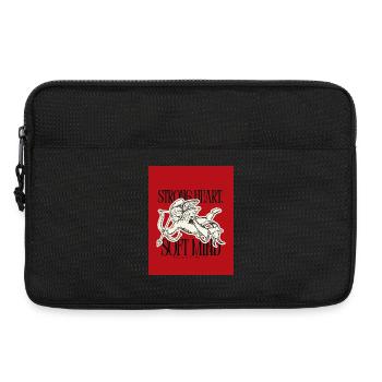 Strong hearts, delicate minds - Laptop bag 13" - black - Front