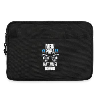 Mein Papa hat zwei Turbolader - Laptoptasche 13" - Schwarz - Vorne