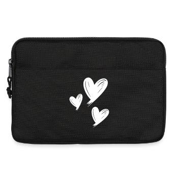 Cœur - Sacoche pour ordinateur portable 13 pouces - noir - Devant