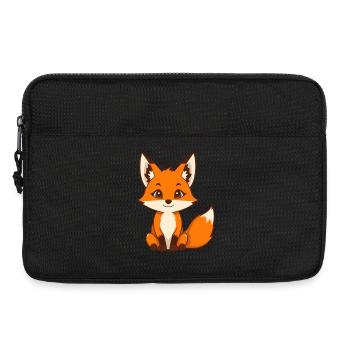 Renard mignon cadeau Amoureux de la nature randonneur - Sacoche pour ordinateur portable 13 pouces - noir - Devant