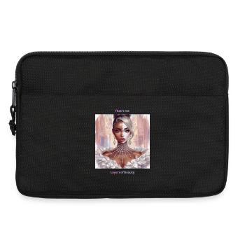 Glamour Split Portrait Kristalle - Laptoptasche 13" - Schwarz - Vorne