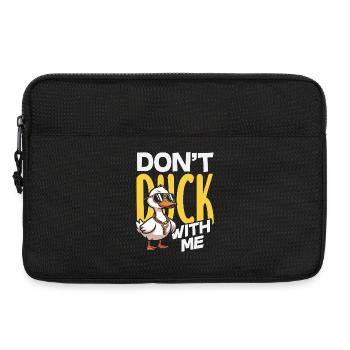 Motifs drôles de canards Citons amoureux de canards - Sacoche pour ordinateur portable 13 pouces - noir - Devant