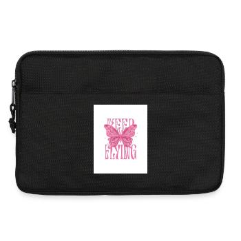 T-Shirt Girl Pink - Laptop bag 13" - black - Front