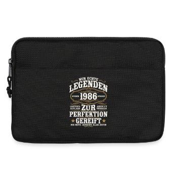 1986 Jahrgang geboren Legenden Vintage Geburtstag - Laptoptasche 13" - Schwarz - Vorne
