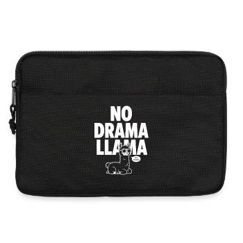 No Drama Llama – Cooles Lama - Laptoptasche 13" - Schwarz - Vorne