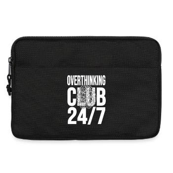 Club de la surpensée 24h/24 et 7j/7 du chaos mental - Sacoche pour ordinateur portable 13 pouces - noir - Devant